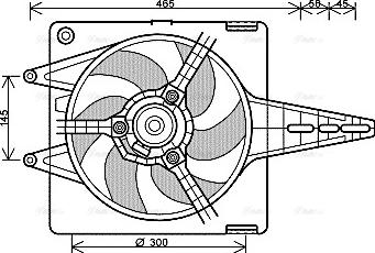 Ava Quality Cooling FT 7547 - Вентилятор, охолодження двигуна autocars.com.ua