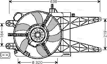 Ava Quality Cooling FT 7553 - Вентилятор, охлаждение двигателя avtokuzovplus.com.ua