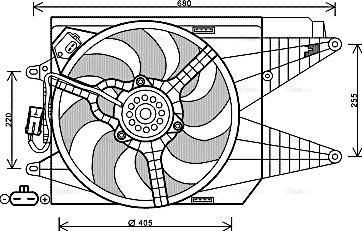 Ava Quality Cooling FT 7566 - Вентилятор, охолодження двигуна autocars.com.ua