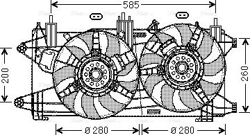 Ava Quality Cooling FT7569 - Вентилятор, охолодження двигуна autocars.com.ua