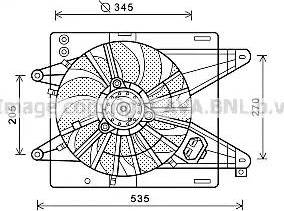 Ava Quality Cooling FT 7575 - Вентилятор, охолодження двигуна autocars.com.ua