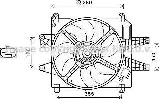 Ava Quality Cooling FT7576 - Вентилятор, охолодження двигуна autocars.com.ua