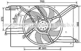 Ava Quality Cooling FT7579 - Вентилятор, охолодження двигуна autocars.com.ua