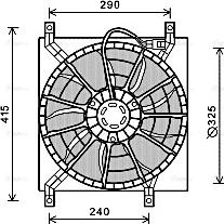 Ava Quality Cooling FT7580 - Вентилятор, охолодження двигуна autocars.com.ua