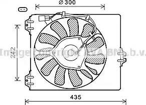 Ava Quality Cooling FT7590 - Вентилятор, охолодження двигуна autocars.com.ua