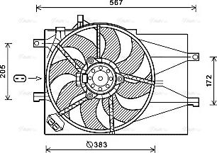 Ava Quality Cooling FT7598 - Вентилятор, охлаждение двигателя autodnr.net