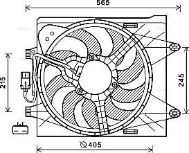 Ava Quality Cooling FT7604 - Вентилятор, охолодження двигуна autocars.com.ua