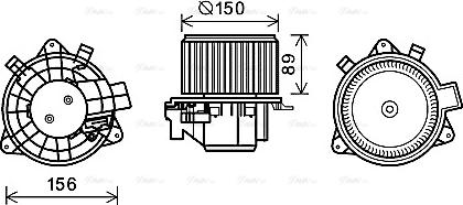 Ava Quality Cooling FT8417 - Вентилятор салону autocars.com.ua