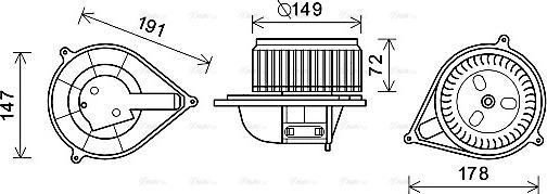 Ava Quality Cooling FT8427 - Вентилятор салону autocars.com.ua