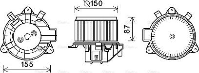 Ava Quality Cooling FT8429 - Вентилятор салону autocars.com.ua