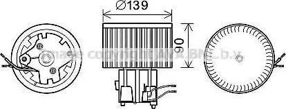 Ava Quality Cooling FT8441 - Електродвигун, вентиляція салону autocars.com.ua