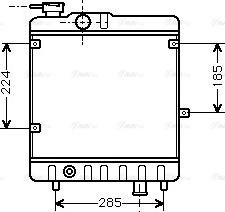 Ava Quality Cooling FTA2028 - Радіатор, охолодження двигуна autocars.com.ua