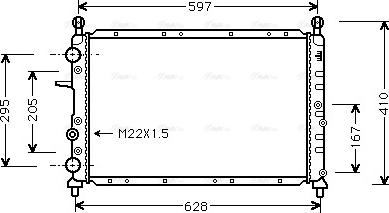 Ava Quality Cooling FTA2066 - Радіатор, охолодження двигуна autocars.com.ua