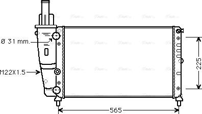 Ava Quality Cooling FTA2139 - Радиатор, охлаждение двигателя avtokuzovplus.com.ua