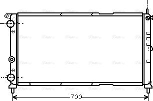 Ava Quality Cooling FTA2143 - Радіатор, охолодження двигуна autocars.com.ua