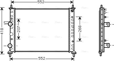 Ava Quality Cooling FTA2201 - Радиатор, охлаждение двигателя avtokuzovplus.com.ua