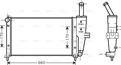 Ava Quality Cooling FTA2208 - Радіатор, охолодження двигуна autocars.com.ua