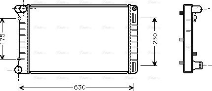 Ava Quality Cooling FTA2210 - Радиатор, охлаждение двигателя avtokuzovplus.com.ua