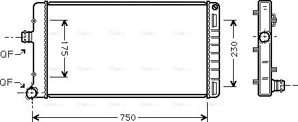 Ava Quality Cooling FTA2211 - Радиатор, охлаждение двигателя autodnr.net