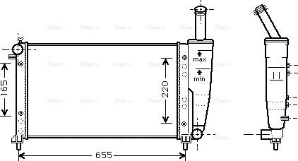 Ava Quality Cooling FTA2218 - Радіатор, охолодження двигуна autocars.com.ua