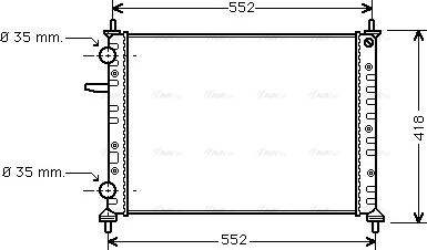 Ava Quality Cooling FTA2229 - Радіатор, охолодження двигуна autocars.com.ua