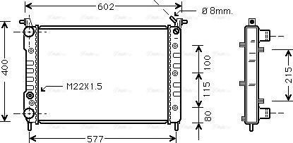 Ava Quality Cooling FTA2232 - Радіатор, охолодження двигуна autocars.com.ua