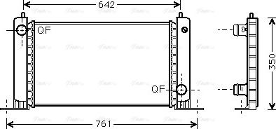 Ava Quality Cooling FTA2243 - Радиатор, охлаждение двигателя avtokuzovplus.com.ua