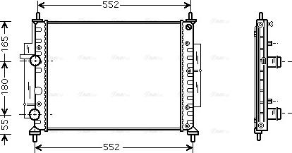 Ava Quality Cooling FTA2268 - Радіатор, охолодження двигуна autocars.com.ua