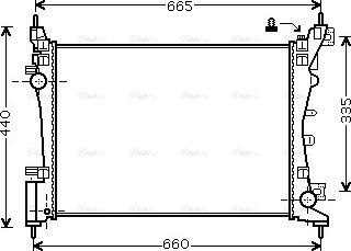 Ava Quality Cooling FTA2318 - Радиатор, охлаждение двигателя avtokuzovplus.com.ua