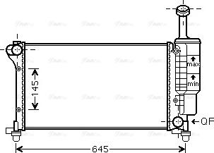 Ava Quality Cooling FTA2335 - Радиатор, охлаждение двигателя avtokuzovplus.com.ua