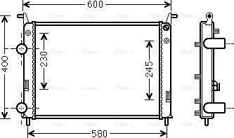 Ava Quality Cooling FTA2336 - Радіатор, охолодження двигуна autocars.com.ua