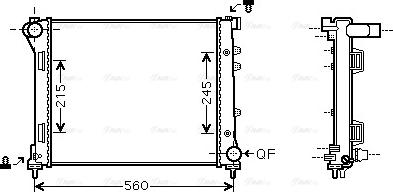 Ava Quality Cooling FTA2346 - Радіатор, охолодження двигуна autocars.com.ua