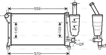 Ava Quality Cooling FTA2368 - Радиатор, охлаждение двигателя avtokuzovplus.com.ua