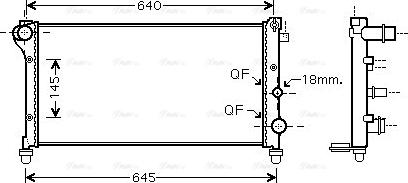 Ava Quality Cooling FTA2379 - Радіатор, охолодження двигуна autocars.com.ua