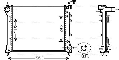 Ava Quality Cooling FTA2403 - Радіатор, охолодження двигуна autocars.com.ua