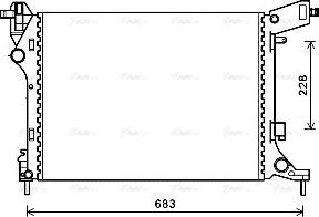 Ava Quality Cooling FTA2413 - Радіатор, охолодження двигуна autocars.com.ua