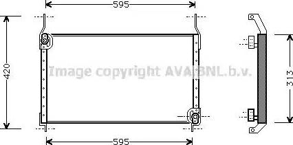 Ava Quality Cooling FTA5204 - Конденсатор, кондиціонер autocars.com.ua