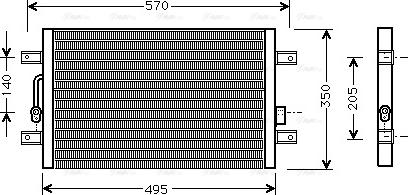 Ava Quality Cooling FTA5240 - Конденсатор, кондиціонер autocars.com.ua