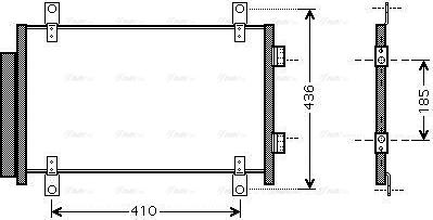 Ava Quality Cooling FTA5351D - Конденсатор, кондиціонер autocars.com.ua