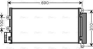 AVA FTA5356D - Конденсатор, кондиціонер autocars.com.ua