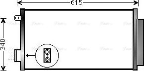 AVA FTA5412D - Конденсатор, кондиціонер autocars.com.ua