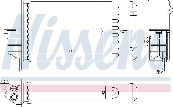 Ava Quality Cooling FTA6259 - Теплообмінник, опалення салону autocars.com.ua