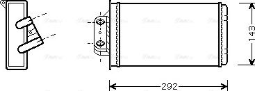 Ava Quality Cooling FTA6273 - Теплообменник, отопление салона avtokuzovplus.com.ua