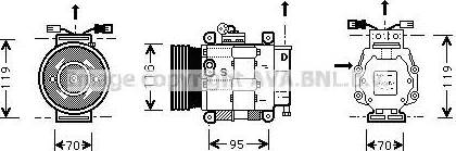 Ava Quality Cooling FT K081 - Компресор, кондиціонер autocars.com.ua