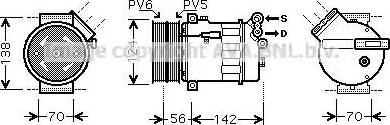 Ava Quality Cooling FTK363 - Компрессор кондиционера avtokuzovplus.com.ua