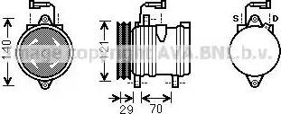 Ava Quality Cooling FT K367 - Компрессор кондиционера autodnr.net