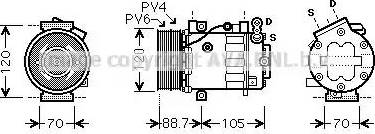 Ava Quality Cooling FT K369 - Компрессор кондиционера avtokuzovplus.com.ua