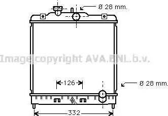 Ava Quality Cooling HD 2067 - Радіатор, охолодження двигуна autocars.com.ua