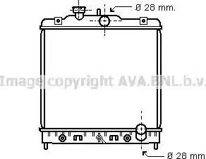 Ava Quality Cooling HD 2068 - Радиатор, охлаждение двигателя avtokuzovplus.com.ua