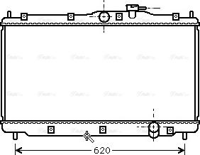 Ava Quality Cooling HD 2078 - Радіатор, охолодження двигуна autocars.com.ua